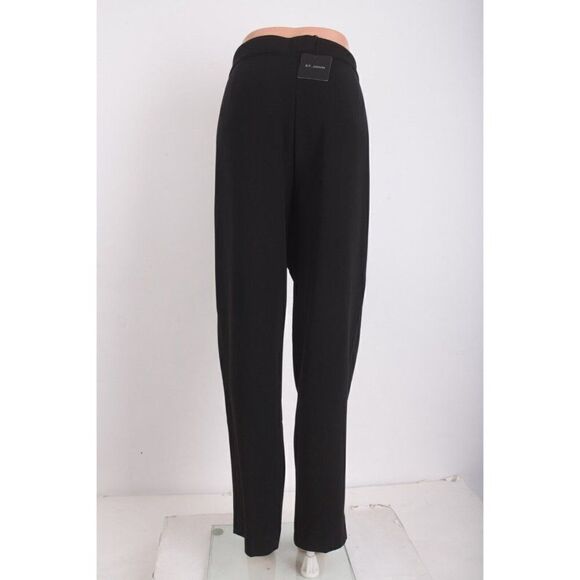 St. John Womens Emma Fit Ankle Pants Sz 16 Black Caviar k881vw90 NWT - Picture 4 of 7